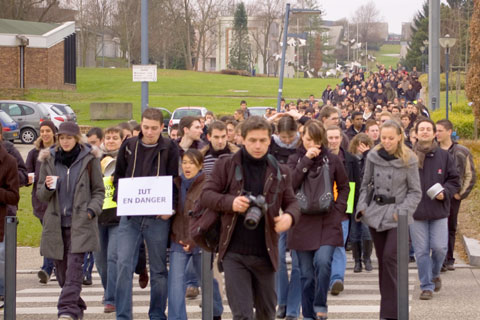 Manifestation IUT en Danger 2008, dec 2008 Manifestation IUT en Danger
